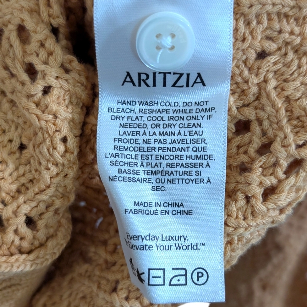 Wilfred Splendour Cardigan in Apricot Peach - Size S - Picture 11 of 12